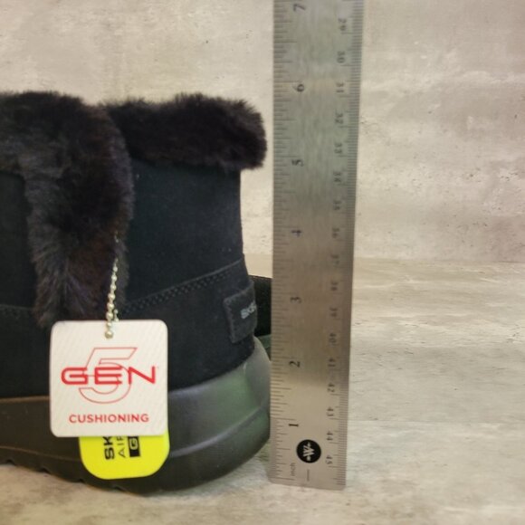 Skechers Boots Womens Size 7.5 Suede Faux Fur Gen 5 Air Cooled Goga Mat SN15501 - Picture 8 of 11